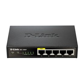 D-Link DES-1005P/E commutateur réseau Non-géré L2 Fast Ethernet (10/100) Connexion Ethernet