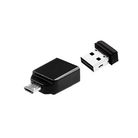 Verbatim Clé NANO USB 16 Go avec adaptateur Micro USB