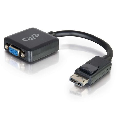 C2G 20 cm Convertisseur adaptateur DisplayPort mâle vers VGA femelle actif - Noir