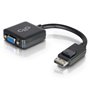 C2G 20 cm Convertisseur adaptateur DisplayPort mâle vers VGA femelle actif - Noir