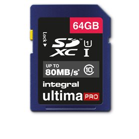Integral 64GB ULTIMAPRO SDHC/XC 80MB CLASS 10 UHS-I U1 64 Go SD