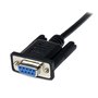 StarTech.com Câble Null Modem Croisé Série RS232 DB9 1 m - Noir