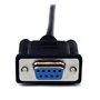 StarTech.com Câble Null Modem Croisé Série RS232 DB9 1 m - Noir