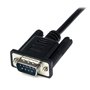 StarTech.com Câble Null Modem Croisé Série RS232 DB9 1 m - Noir