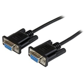 StarTech.com Câble null modem série DB9 RS232 de 1m - Cordon série DB9 vers DB9 - F/F - Noir