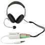 StarTech.com Adaptateur pour casque avec prises pour écouteur et microphone séparées - Mini-Jack 3,5mm 1x (M) 2x (F) - Blanc