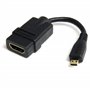 StarTech.com Câble adaptateur HDMI haute vitesse de 12cm - HDMI vers Micro HDMI - F/M - Noir