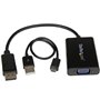 StarTech.com Adaptateur vidéo DisplayPort vers VGA avec audio - M/F - 1920x1200 / 1080p - Noir