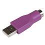 StarTech.com Adaptateur PS/2 vers USB - Adaptateur de rechange pour clavier - PS2 (F) vers USB A (M)