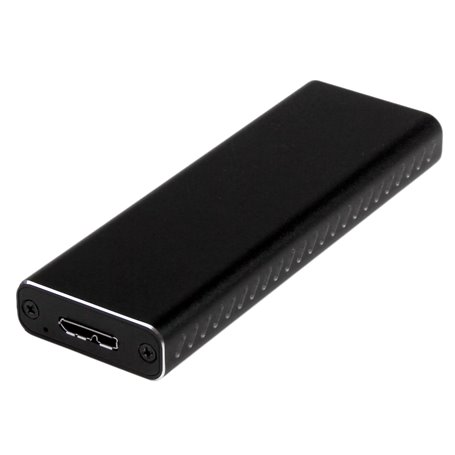 StarTech.com Boîtier Aluminium M.2 SSD vers USB 3.0 (5Gbps) avec UASP - Noir - M.2 NGFF SATA avec Clé B & Clé B+M - Boîtier Exte