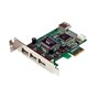 StarTech.com Carte Adaptateur PCI Express vers 4 Ports USB 2.0 - Carte PCIe Interne Externe