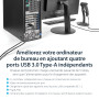 StarTech.com Carte Contrôleur PCI Express vers 4 Ports USB 3.0 avec 4 voies dédiés de 5 Gb/s - UASP - Alim SATA / LP4