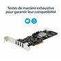 StarTech.com Carte Contrôleur PCI Express vers 4 Ports USB 3.0 avec 4 voies dédiés de 5 Gb/s - UASP - Alim SATA / LP4