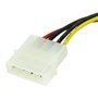 StarTech.com Câble Adaptateur d'Alimentation Molex vers SATA - LP4 Mâle vers SATA Power Femelle - 15 cm