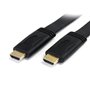 StarTech.com Câble plat HDMI haute vitesse Ultra HD 4K avec Ethernet de 5m - HDMI vers HDMI - M/M