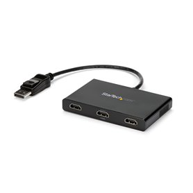StarTech.com Adaptateur Multi-Moniteur 3 Ports - Hub MST DisplayPort 1.2 vers 3x HDMI - Triple Moniteurs HDMI 1080p - Mode d'Aff
