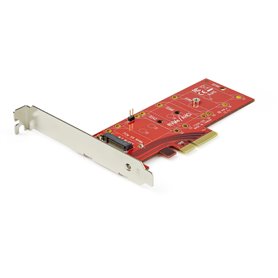 StarTech.com Adaptateur SSD PCIe M2 - x4 PCIe 3.0 NVMe / AHCI / NGFF / M-Key - Low Profile et Full Profile - Adaptateur SSD PCI 