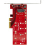 StarTech.com Adaptateur SSD PCIe M2 - x4 PCIe 3.0 NVMe / AHCI / NGFF / M-Key - Low Profile et Full Profile - Adaptateur SSD PCI 