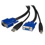 StarTech.com Câble KVM (clavier / vidéo / souris) universel - 2 en 1 - VGA et USB