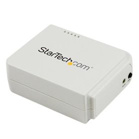 StarTech.com Serveur d'impression USB 2.0 sans fil N avec port Ethernet 10/100 Mb/s - 802.11 b/g/n