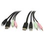 StarTech.com Câble de commutateur KVM DisplayPortUSB 4 en 1 de 1