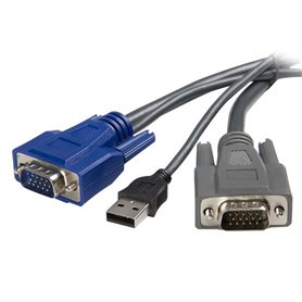 StarTech.com Câble KVM ultrafin 2 en 1 USB VGA -1