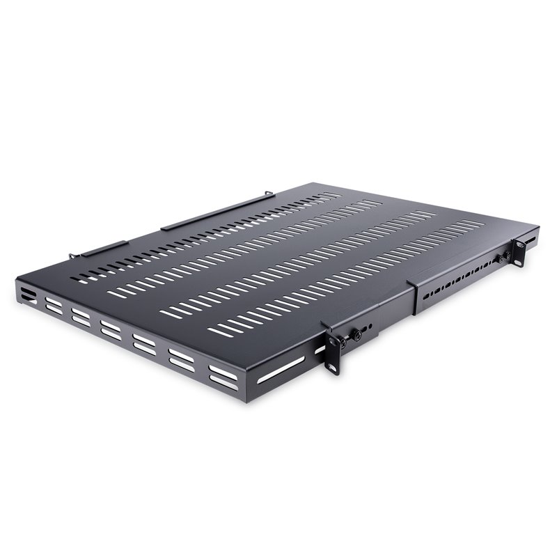Startech.com Étagère Réglable et Ventilée pour Montage en Rack de Serveur 1U - 150kg - Profondeur de Montage Réglable de 49,5 à 