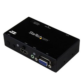 StarTech.com Switch 2x1 HDMI et VGA vers HDMI avec convertisseur VGA vers HDMI et commutation prioritaire - 1080p