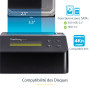 StarTech.com Effaceur de Disque Dur à Baie Unique, Nettoyeur d'HDD/SSD Autonome, 4Kn, USB 3.0 à SATA III (6 Gbps), 9 Modes d'Eff