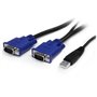 StarTech.com Kit de commutateur KVM USB à montage sur rack 1U 16 ports avec affichage à l'écran et câbles