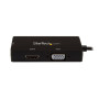 StarTech.com Adaptateur multiport USB-C - 3 en 1 - USB Type-C vers HDMI DVI ou VGA