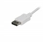 StarTech.com Câble adaptateur USB C vers DisplayPort de 1,8 m - 4K 60 Hz - Blanc