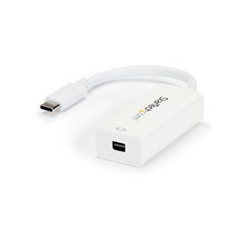 StarTech.com Adaptateur USB-C vers Mini DisplayPort - 4K 60Hz - Blanc - Adaptateur USB 3.1 Type-C vers Mini DP - La Version Mise