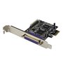 StarTech.com Carte PCI Express 2 ports parallèles DB25 - Carte contrôleur PCI-E 2 ports IEEE 1284 Low Profile
