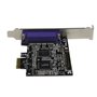 StarTech.com Carte PCI Express 2 ports parallèles DB25 - Carte contrôleur PCI-E 2 ports IEEE 1284 Low Profile