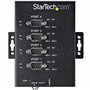 StarTech.com Hub Série 4 Ports USB vers RS232/RS485/RS422 - Convertisseur Industriel USB 2.0 vers DB9 - IP30 - Hub Série Métalli