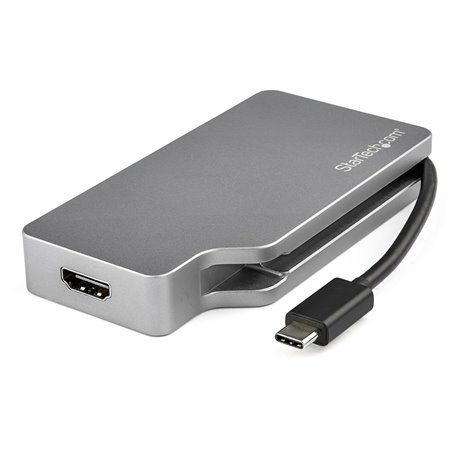 StarTech.com Adaptateur Multiport USB-C avec HDMI/VGA/Mini DisplayPort ou DVI - Convertisseur USB Type C vers HDMI 2.0 ou mDP 1.