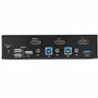 StarTech.com Switch KVM DisplayPort à 2 Ports - 4K60Hz - Écran Unique - Switch KVM USB UHD DP 1.2 à 2 Ports avec Hub USB 3.0 Int