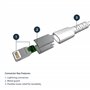 StarTech.com Câble USB-A vers Lightning Blanc Robuste 2m - Câble de Charge/Synchronisation de Type A vers Lightning en Fibre Ara