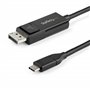 StarTech.com Câble USB Type-C vers DisplayPort 1.2 (bidirectionnel) - 2m - Adaptateur USB-C à DP