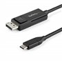 StarTech.com Câble USB Type-C vers DisplayPort 1.2 (bidirectionnel) - 1m - Adaptateur USB-C à DP