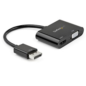 StarTech.com Adaptateur DisplayPort vers HDMI VGA - Dongle Convertisseur Numérique Multiport Actif Vidéo d'Écran DP 1.2 Mâle ver