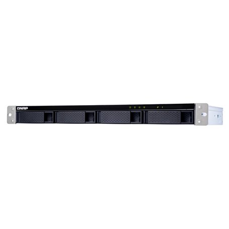 QNAP TL-R400S Boîtier de disques de stockage Boîtier disque dur/SSD Noir