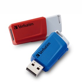 Verbatim Clés USB Store 'n' Click 2 x 32 Go Rouge / Bleu