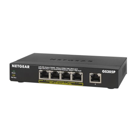 NETGEAR GS305Pv2 Non-géré Gigabit Ethernet (10/100/1000) Connexion Ethernet