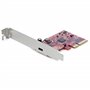 StarTech.com Carte PCIe 1 port USB 3.2 Gen 2x2 - Carte Contrôleur USB-C SuperSpeed 20Gbps PCI Express 3.0 x 4 - Carte Adaptateur