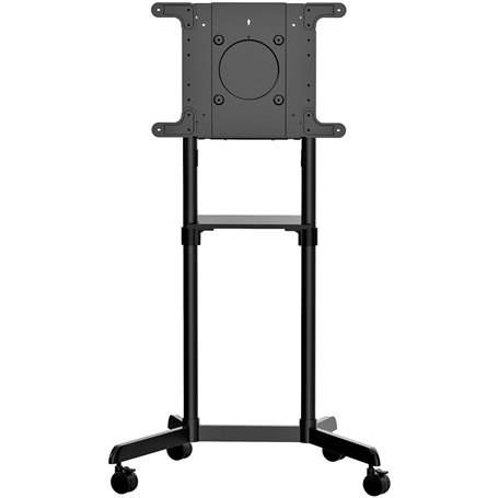 StarTech.com Chariot Meuble TV - Support TV sur Roulettes Portable pour Écrans VESA 37-70" (70kg) - Pied TV avec Étagère de Rang