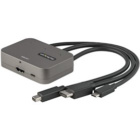 StarTech.com Adaptateur MultiPorts 3-en-1 vers HDMI - Convertisseur USB-C 4K 60Hz