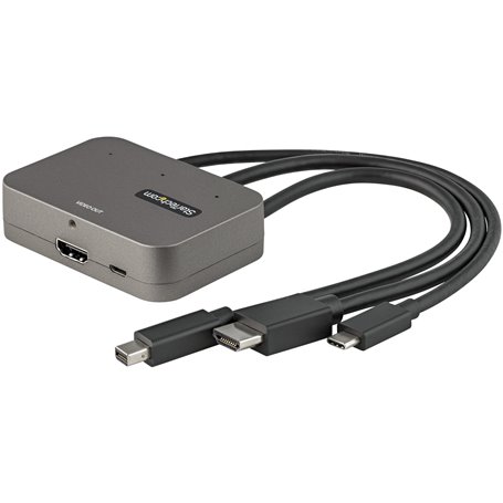 StarTech.com Adaptateur MultiPorts 3-en-1 vers HDMI - Convertisseur USB-C 4K 60Hz