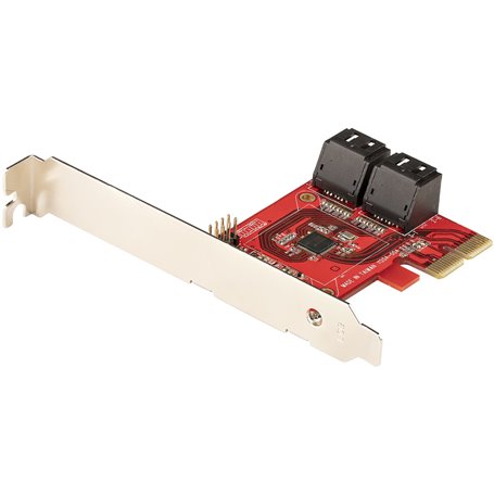 StarTech.com Carte PCI Express SATA 4 ports - Carte Contrôleur PCIe SATA - 6Gbps - ASM1166 Non-Raid - Convertisseur PCI Express 